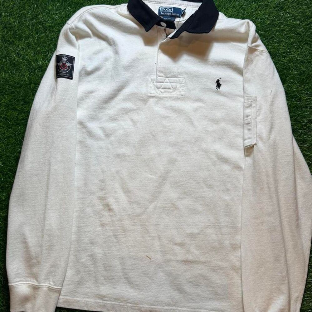 Polo-ralph-lauren Men's White and Cream Polo-shirts